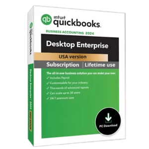 Quickbooks Enterprise 2024 – Mac & Windows | Lifetime Key | USA Version Up to10 users