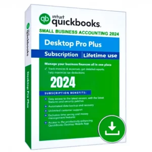 Quickbooks Pro Plus 2024 – QuickBooks Lifetime | Original key | USA Version | Mac & Win