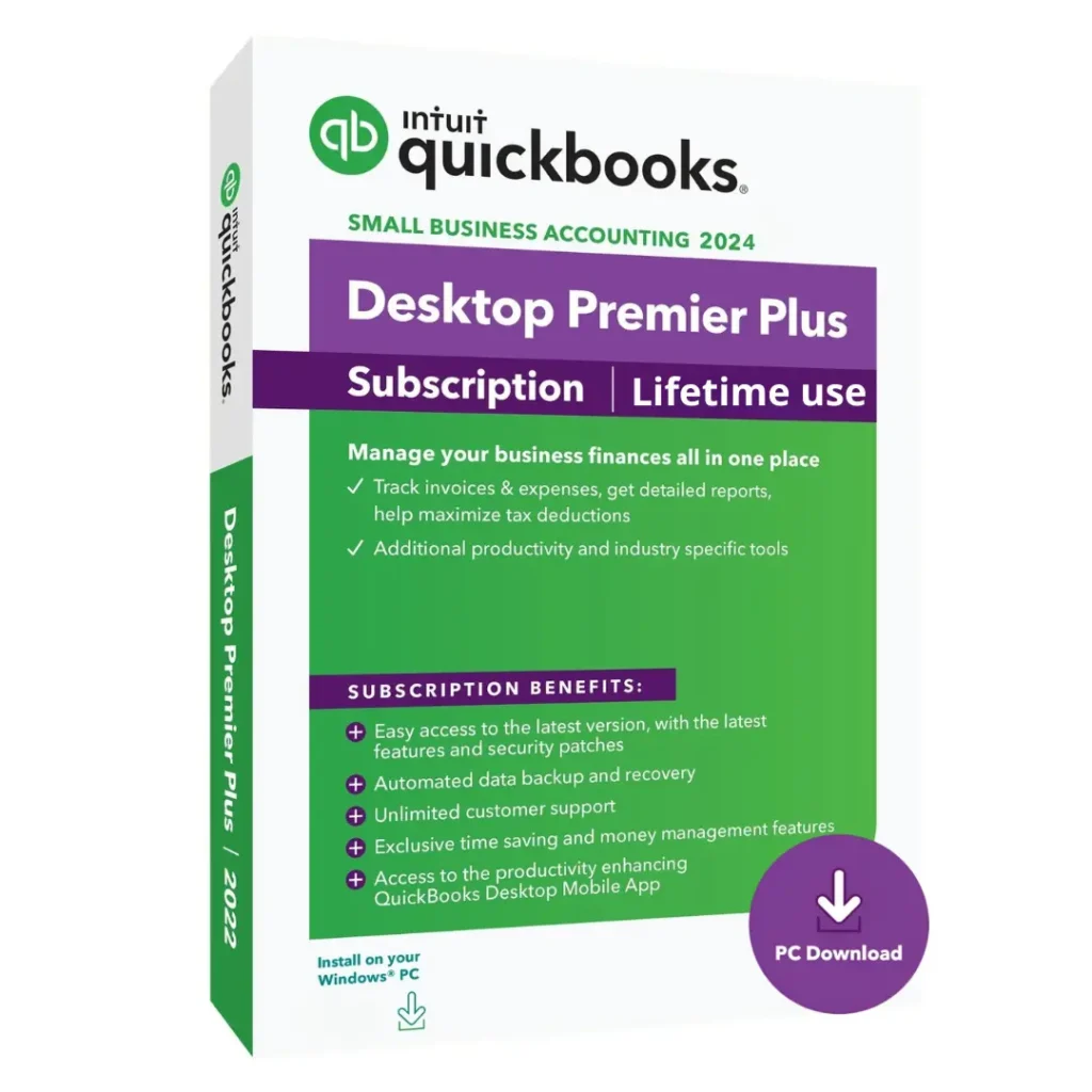 QuickBooks Premier Plus 2024 – Lifetime License (Mac & Win) USA version